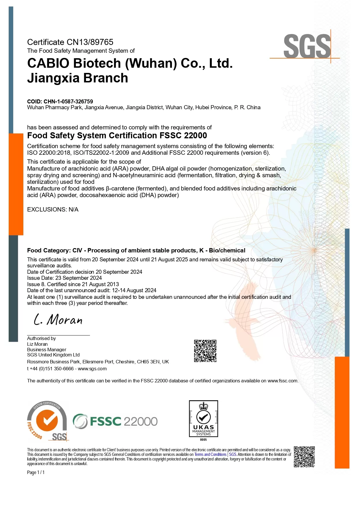 FSSC22000-SGS